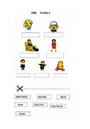 English worksheet: THE  HAPPY FAMILY