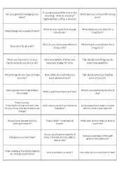 English Worksheet: Time conversation cards
