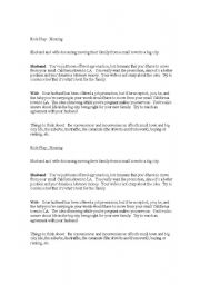 English Worksheet: Housing Role play