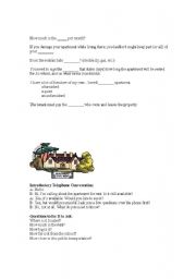 English worksheet: Finding an apartment