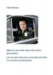 English worksheet: Mike Patton