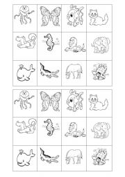 English Worksheet: Animals