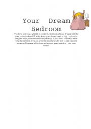 English worksheet: Bedroom vocabulary work