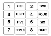 Number memory game