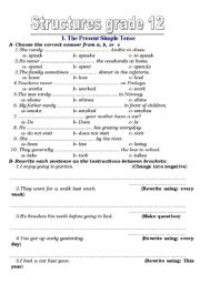 English Worksheet: grammar 