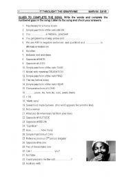 English Worksheet: I heard it through the grapevine
