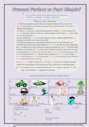 English Worksheet: Present Perfect or Past Simple