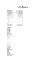 English Worksheet: Word search