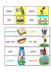 English Worksheet: English words I know domino. Part 2/6