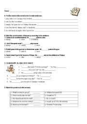 English Worksheet: adverbs of frequency. do/does