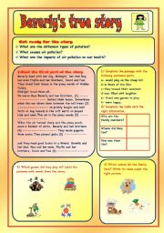 English Worksheet: A little girls true story about the danger of Carbon Monoxide(3 pages)