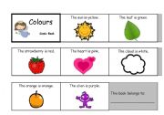 English Worksheet: Colours Comic Book