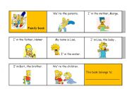 English Worksheet: Family Comics Book