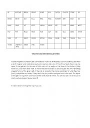 English worksheet: Tour the USA with Irregular Verbs