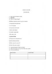 English worksheet: SCIENCE TEST GUIDE 4TH BIMESTER