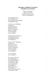 English Worksheet: Christmas is all around you 