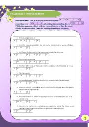 English worksheet: General vocabulary