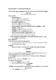 English Worksheet: present perfect