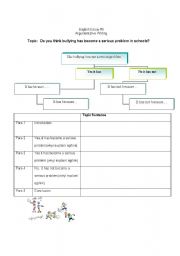 English Worksheet: argumentative essay scaffold