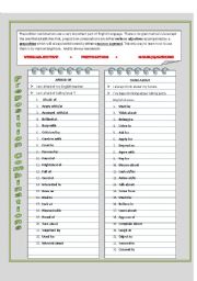 English Worksheet: Preposition Combinations