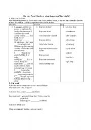 English worksheet: Linking Shops with related items and problems