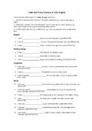 English Worksheet: i wish and if only