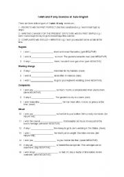 English worksheet: i wish and if only