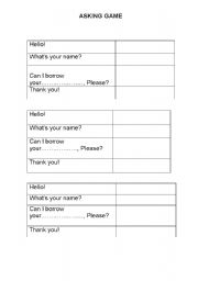 English worksheet: asking personal information