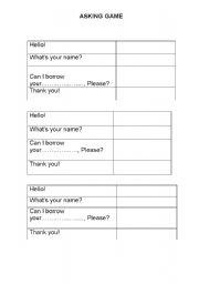 English Worksheet: asking personal information