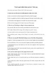 English Worksheet: Steve Jobs speech