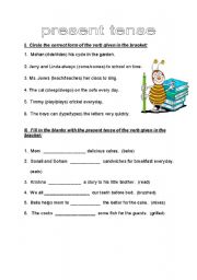 English worksheet: Present tense