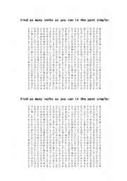English Worksheet: Past simple crossword