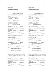 English Worksheet: song club
