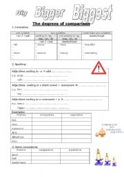 English Worksheet: Degrees of comparison