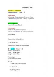 English Worksheet: Comparative&Superlative notes