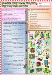 English Worksheet: Questions using 