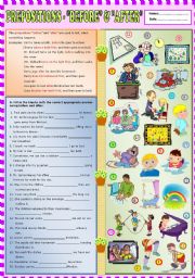 English Worksheet: Prepositions - 