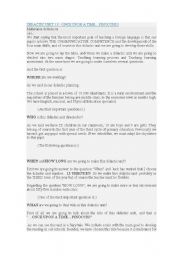 English Worksheet: Didactic units