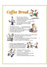 English Worksheet: Coffee Break