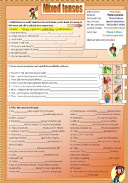 English Worksheet: Mixed tenses