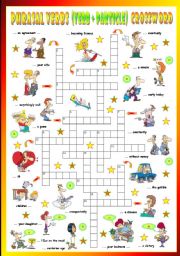 English Worksheet: Phrasal Verbs (Tenth series). Crossword (Part 3/3)