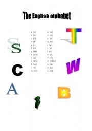 English worksheet: The alphabet