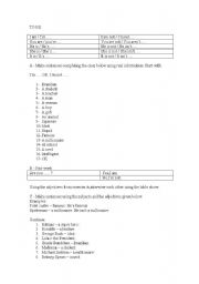 English worksheet: To be - Speaking Activity