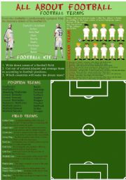 English Worksheet: All about football