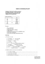 English worksheet: Activities