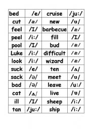 English Worksheet: Dominoes pronunciation