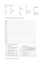 English worksheet: Kids exam