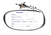 English Worksheet: My passport