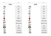English Worksheet: Toys - link