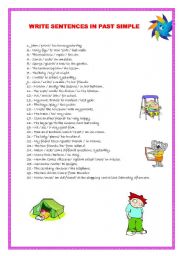 English Worksheet: PAST SIMPLE 